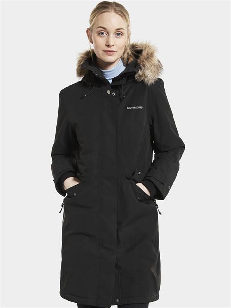 Didriksons Erika Womens Parka - Black
