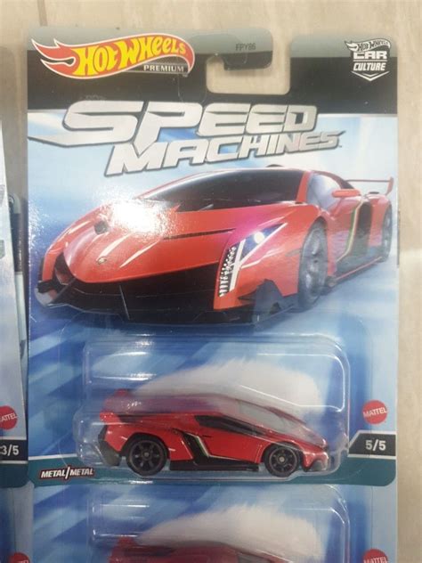 Hot Wheels Pagani Zonda R Lamborghini Veneno Speed Machines Premuim Hobbies Toys Toys