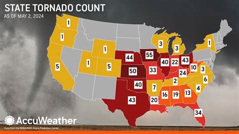 AccuWeather tornado map: How many tornadoes have hit Oklahoma in 2024?