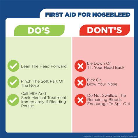 First Aid For Nosebleed - First Aid Kit Malaysia - Vitalfour Medical