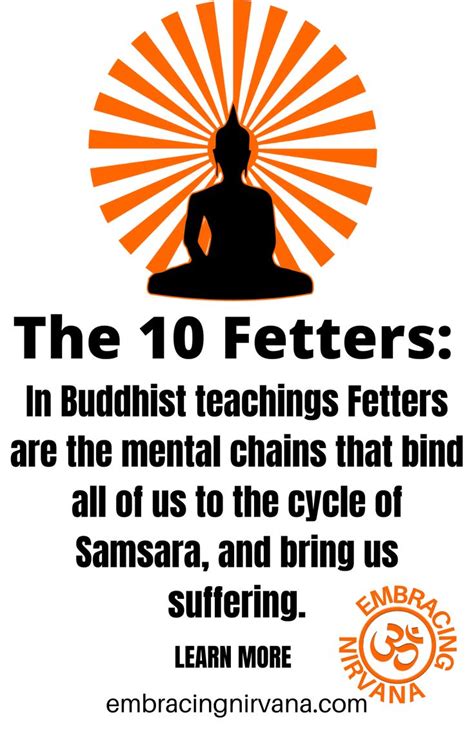 The Fetters Of Buddhism Nirvana Buddhism Life Tips Life Hacks