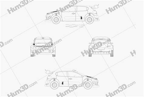Citroen C3 Wrc 2022 Blueprint