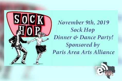 Sock Hop Dinner and Dance Party set for Nov. 9, 2019 - eParisExtra.com