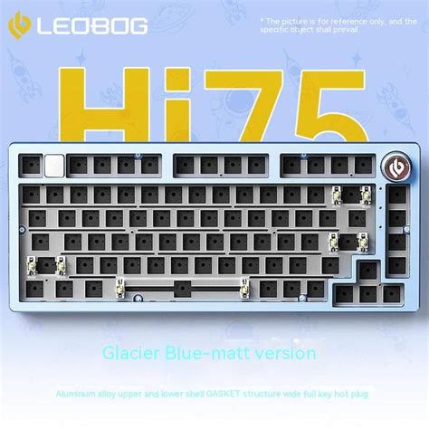 Leobog Hi Aluminum Barebone Keyboard Kit Rgb Light Hot Swappable Custom Keyboard With Knob