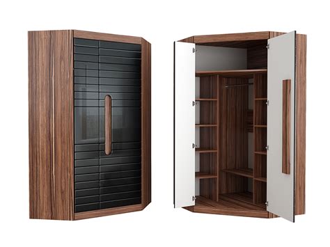 Шкаф распашной высокий угловой - 80 фото