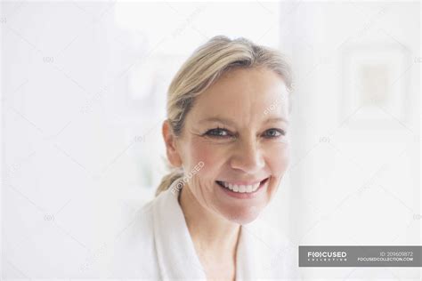 Portrait Smiling Confident Mature Woman One Person Soft Focus Stock Photo 209609872