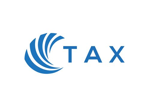 Tax Letter Logo Design On White Background Tax Creative Circle Letter