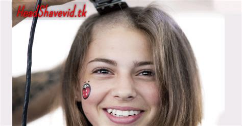 Long Hair Headshave Nude Girl Hot Head Shave