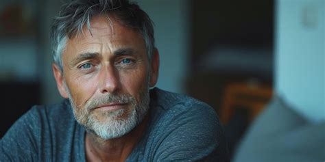 Premium Photo Portrait Of Mature Man Looking At Camera In Living Room At Home