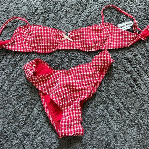 Swim Red Gingham Dippin Daisys Bikini Poshmark
