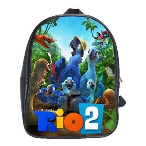 Brand new rio 2 movie custom school bag backpack xl size