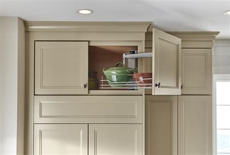 Yorktowne Cabinetry Wall Cabinet Swing Out Tray