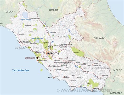 Lazio Maps