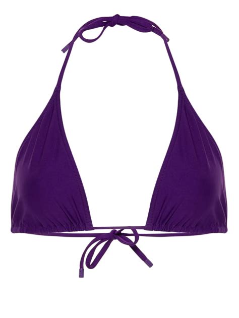 Eres Energy Triangle Shape Bikini Top Purple Farfetch Uk