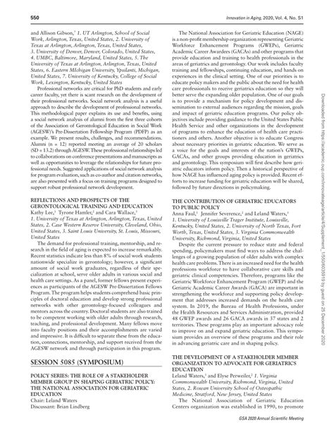 (PDF) The Development of a Stakeholder Member Organization to Advocate