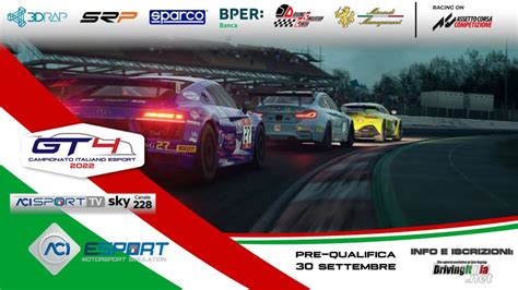 Campionato Italiano Gt4 Aci Esport Tutto Pronto Per La Stagione 2022