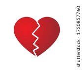 cracked  broken heart vector clipart image  stock photo