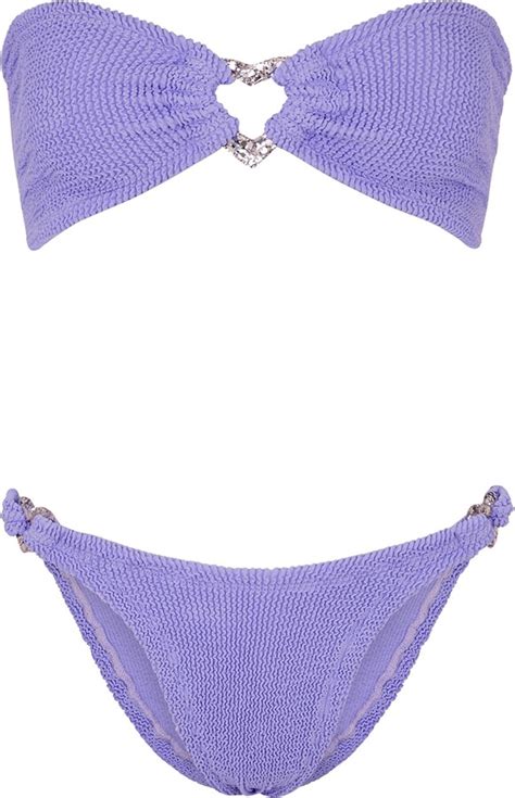 Hunza G Nicole Seersucker Bikini ShopStyle Two Piece Swimsuits