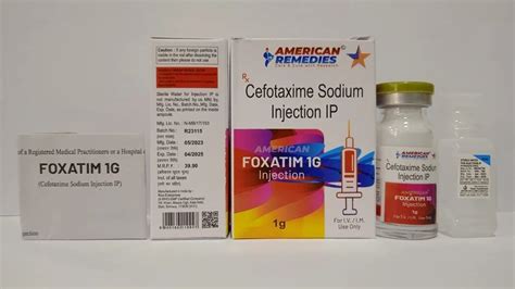 Cefotaxime Sodium Injection X Mg Swfi Foxatim Injection At