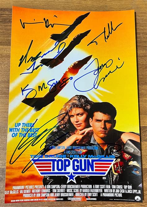 Top Gun 1986 Cast Signed Autographed 8x12 Inch Photo Coa Etsy
