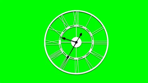 Clock Free Green Screen Footage Youtube