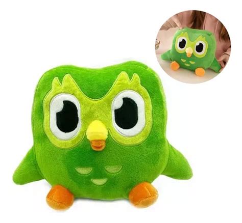 Peluche Duolingo Novo De Pel Cia Coruja Verde Brinquedo Anim Frete Gr Tis