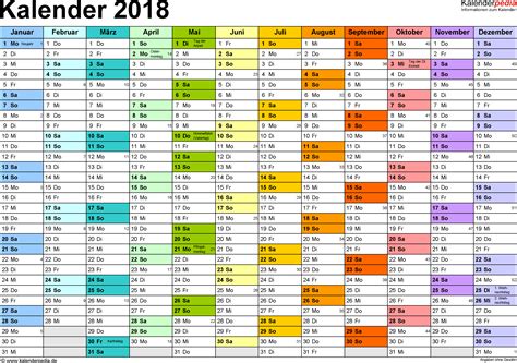 Kalender 2018 Yearly Calendar Template, Free Printable Calendar