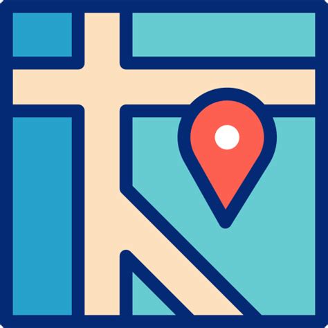 Map Basic Accent Lineal Color Icon