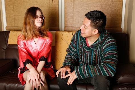 Admirable Brunette Wearing Coral Silk Robe XXX Dessert Picture