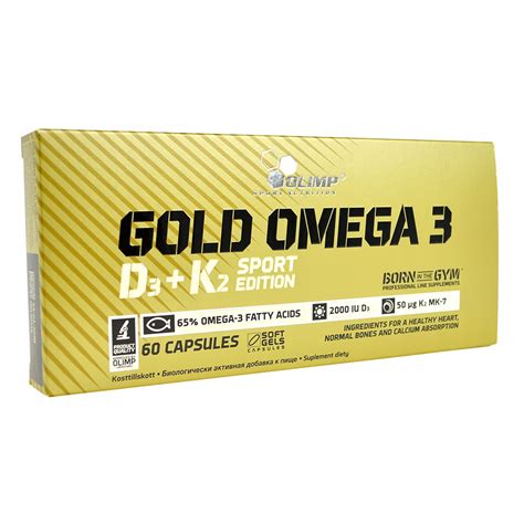 Olimp Gold Omega 3 D3 + K2 Sport Edition 60 caps - 7922790710 ...