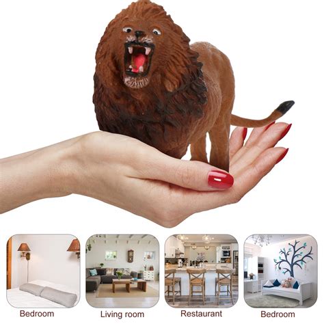 FELTECHELECTR Toy Zoo Animals Set 5Pcs Craftsmanship Wild Animal Toys