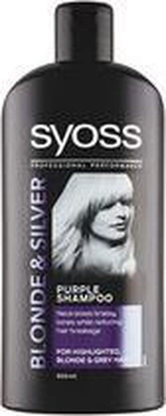 Syoss Blonde Silver Purple Shampoo Shampoo For Highlighted Blonde And Gray Hair Bol