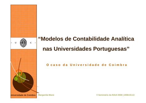 Pdf Modelos De Contabilidade Anal Tica Nas Universidades A