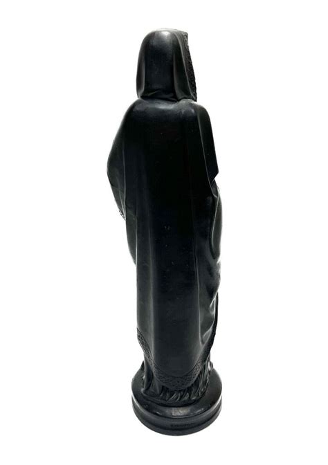 Wedgwood England Black Basalt Sculpture Figure Of Faith Late 19th