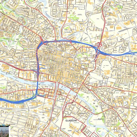 Glasgow City Map Printable Printable Maps