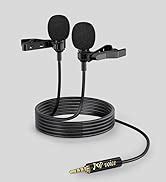 Amazon PoP Voice Premium 16 Feet Dual Head Lavalier Microphone