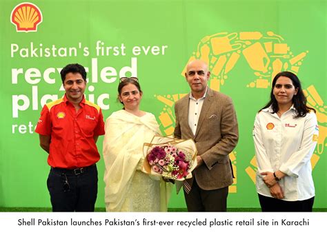 shell pakistan launches pakistans   recycled plastic retail