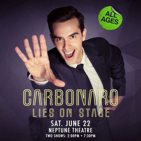 Michael Carbonaro Lies On Stage At Neptune Theatre In Seattle Wa