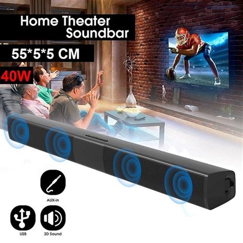 20W Draadloze Bluetooth Soundbar Stereo Speakers H Grandado