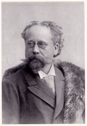black and white photograph, half-length portrait of Gustav Kogel