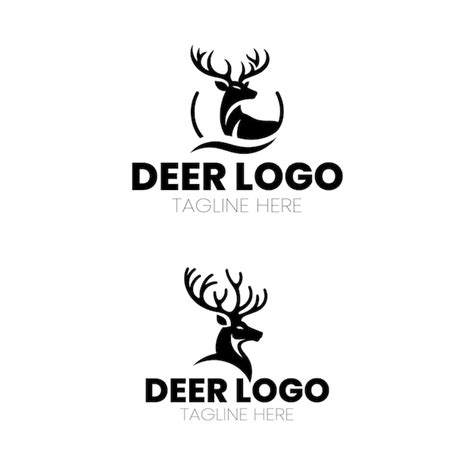 Ilustraci N De Un Simple Dise O De Logotipo De Mascota Con Un Ciervo En