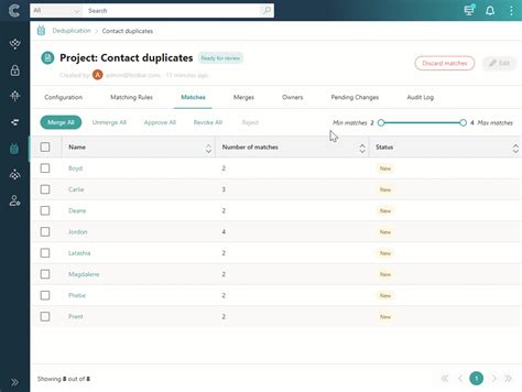 Manage A Deduplication Project Cluedin Documentation