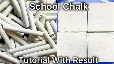 How To Make Cruncy Gym Chalk At Home With School Chalk 🤍 Tutorial With