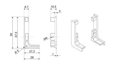 Заглушка боковая ZnAl GOLA BALANCE