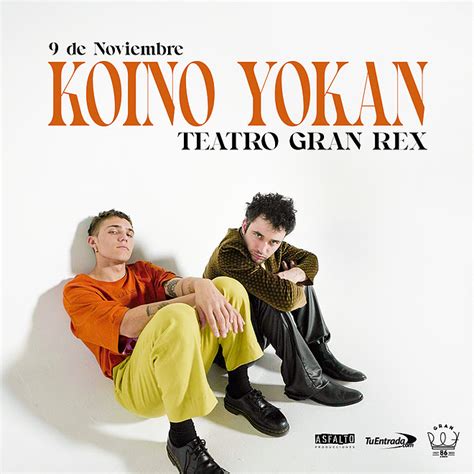 Koino Yokan Se Presenta En Noviembre En El Teatro Gran Rex