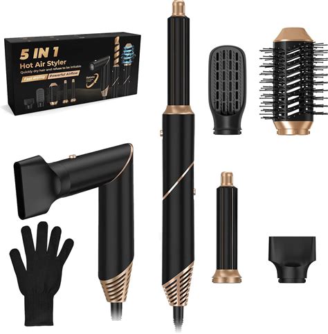 5 In 1 Multi Styler Hair Dryer Brush Set Hot Air Brush With Detachable Styler High Speed