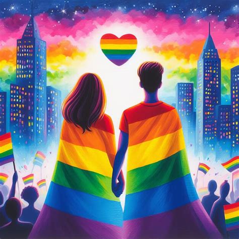 Gay Pride And Rainbow Day Premium Ai Generated Image