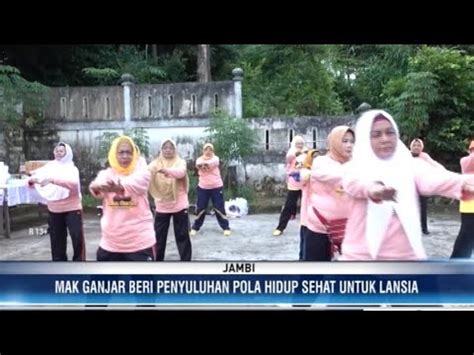 Relawan Mak Ganjar Jambi Beri Penyuluhan Pola Hidup Sehat Untuk Lansia