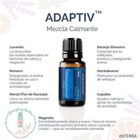 La Mezcla Adaptiv Contiene Lavanda Magnolia Neroli Naranja Silvestre