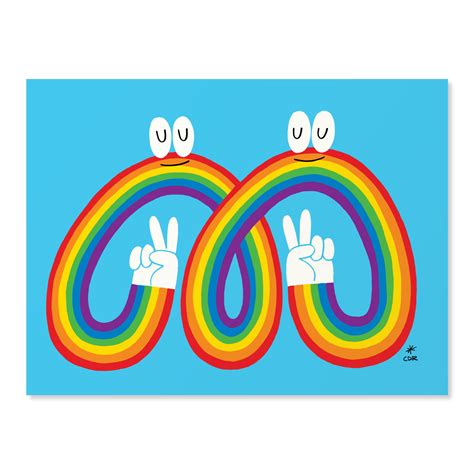 Double Rainbow Print By Cdr — Prints — Cdr